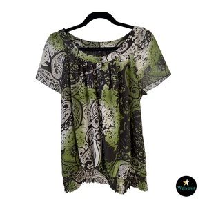 Paisley Print Blouse - M